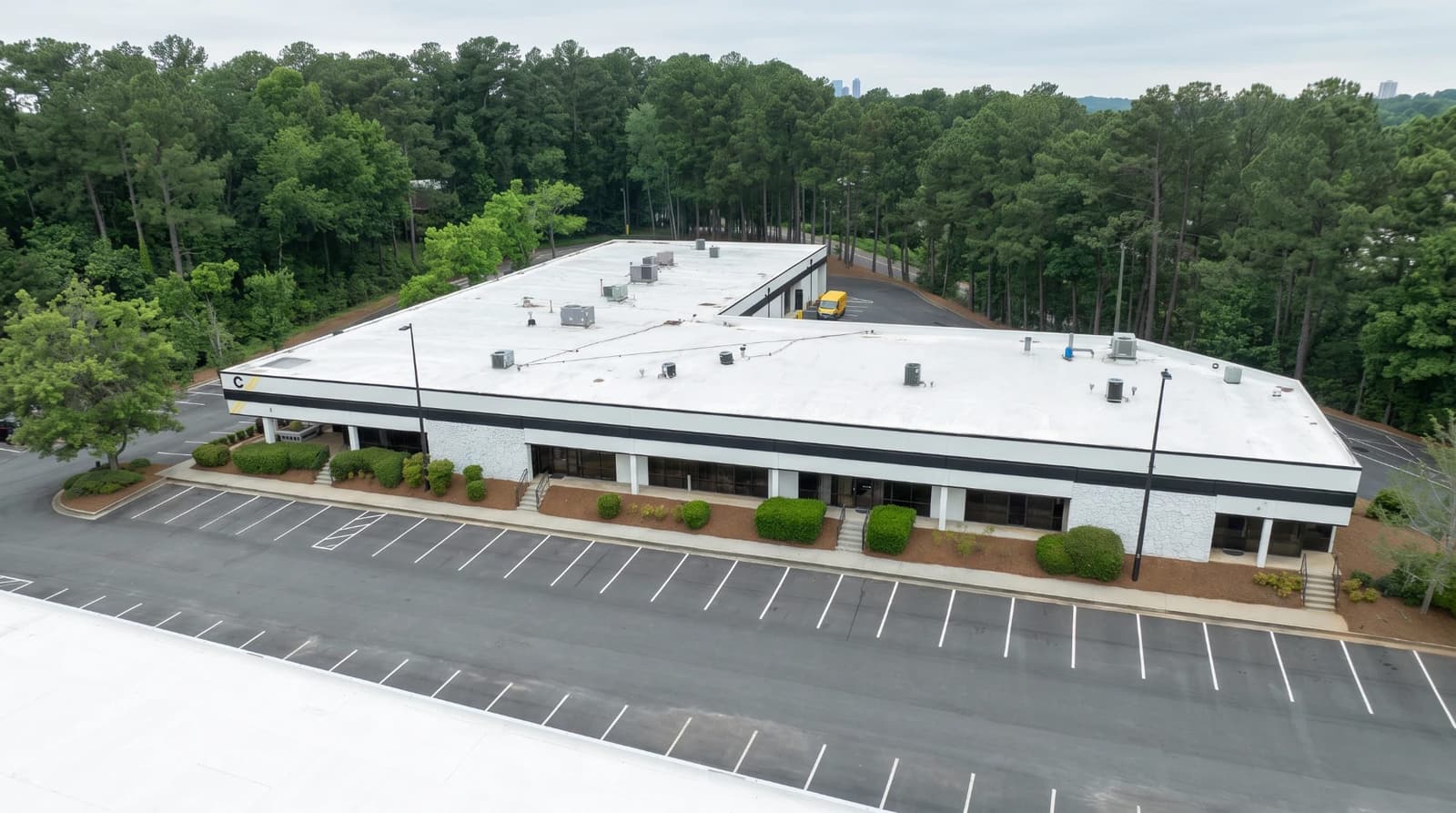 Aerial view of a Collektion industrial building in Atlanta, GA